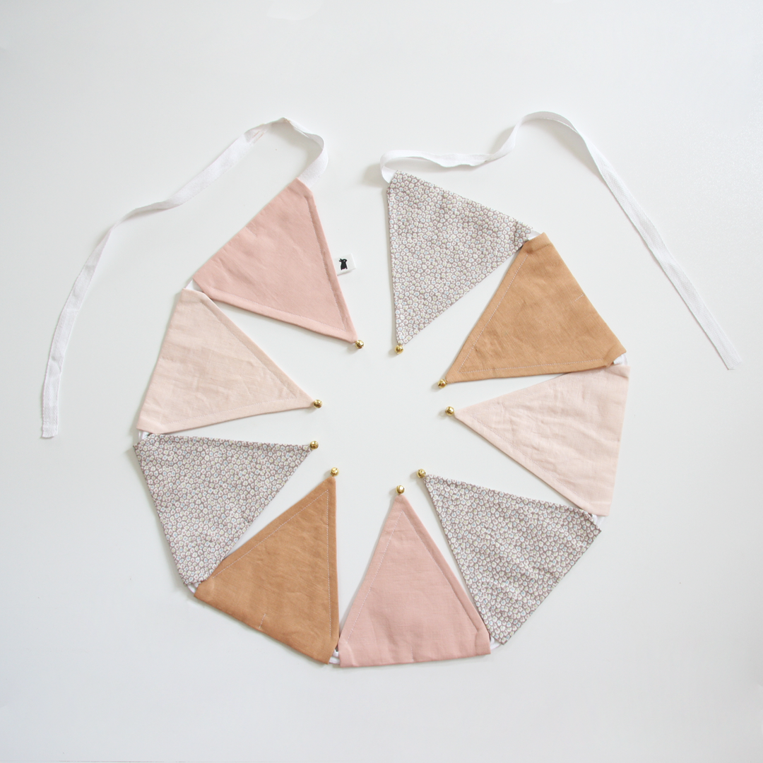 Dirty Pink and Rust bunting